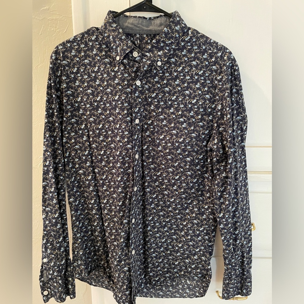 J.Crew Floral Slim Button Down Shirt